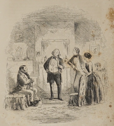 Dickens, Charles - Bleak House. First Edition. pictorial engraved and printed titles, frontis and 38 plates (by H.K.Browne); old half calf and marbled boards, gilt extra decorated panelled spine with red label, marbled e